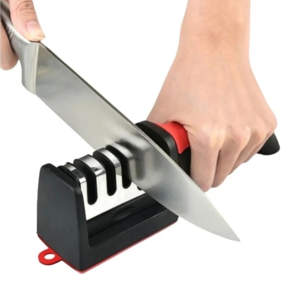 4-Stage Knife, Scissor Sharpener - Universal Kitchen Knife & Scissor All Kind Of